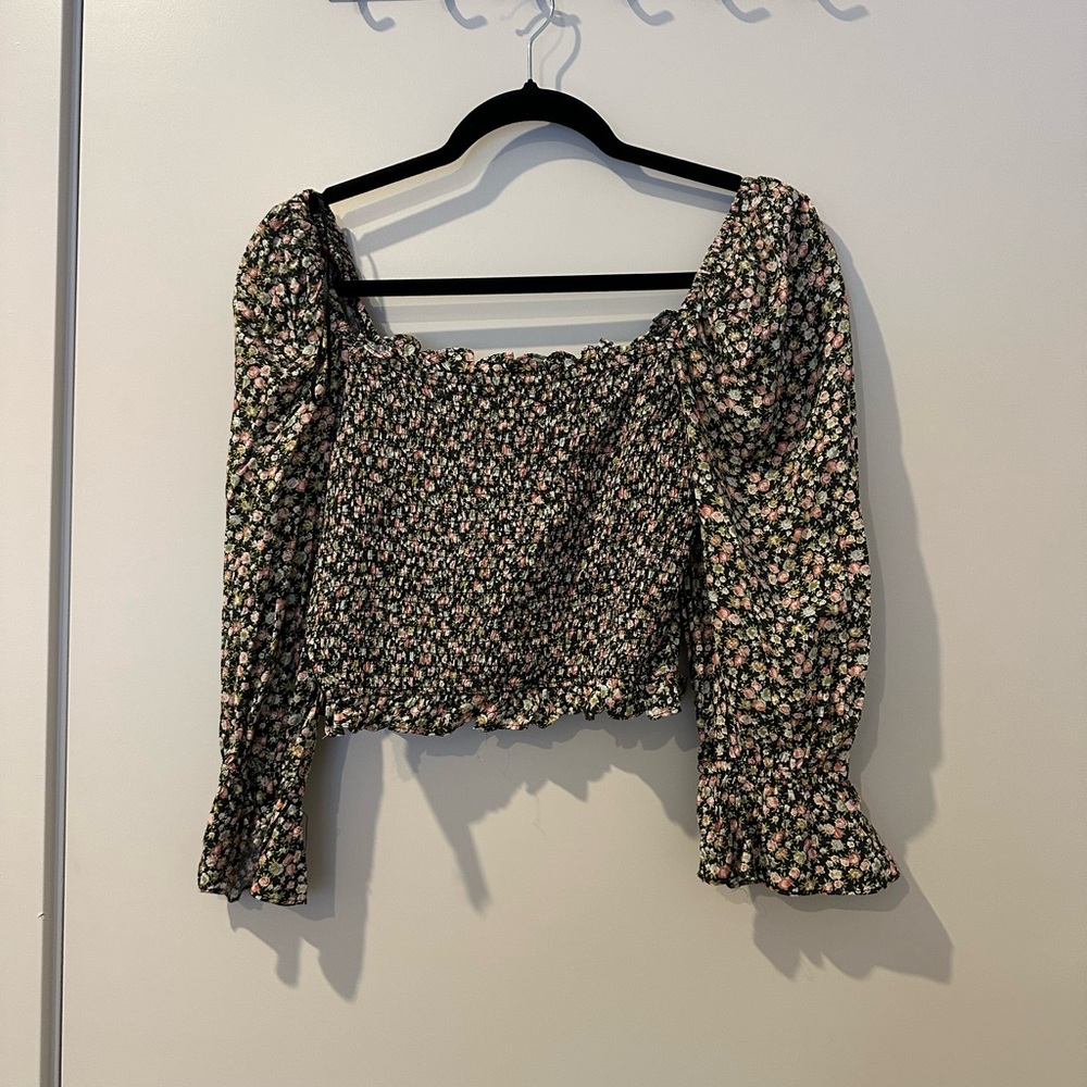 Floral Smocked Women's Top
